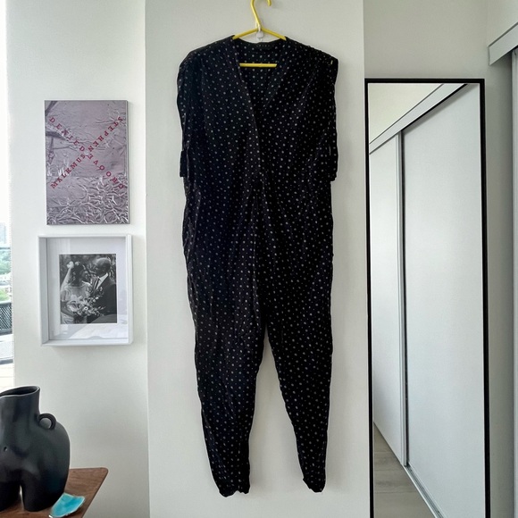 HATCH Twilight Jumpsuit - Black Batik Floral - Picture 3 of 6